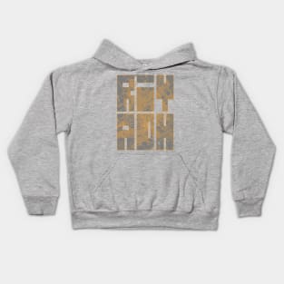 Riyadh, Saudi Arabia City Map Typography - Bauhaus Kids Hoodie